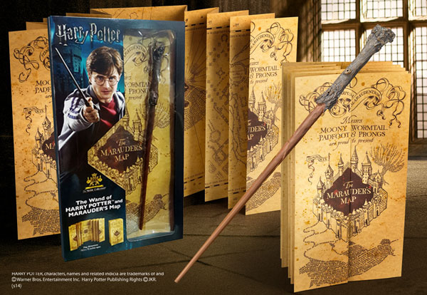 Baguette Harry Potter + carte du Maraudeur