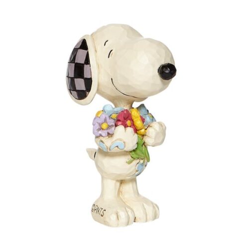 Figurine - Snoopy bouquet de fleurs - Enesco