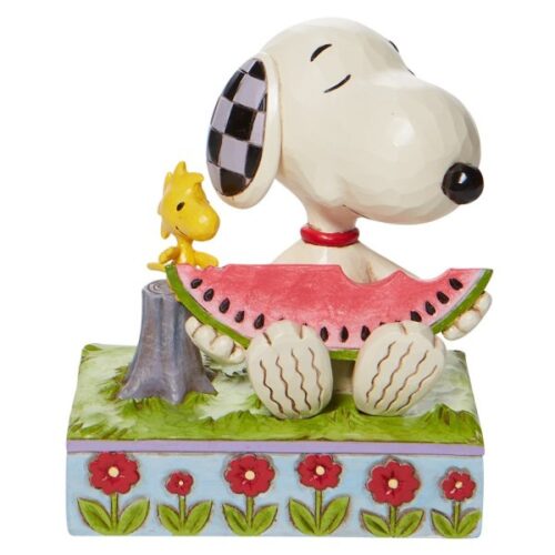 Figurine - Snoopy et Woodstock Pastèque - Enesco