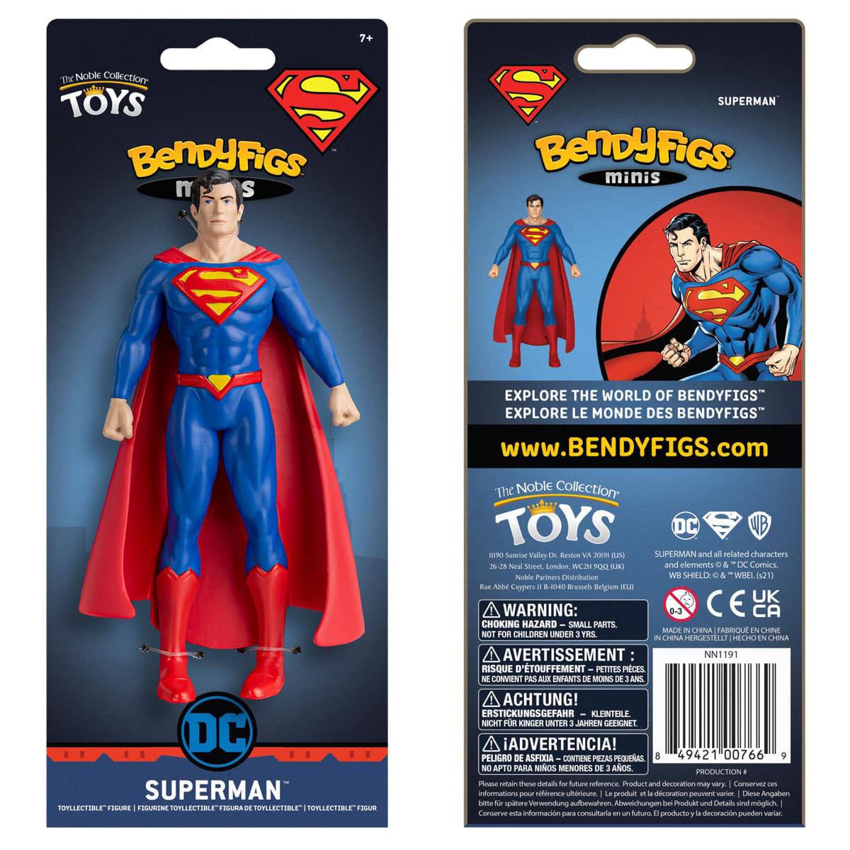 DC Comics - Superman - Toyllectibles Mini Bendyfig
