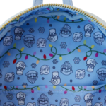 Mini sac à dos Loungefly Pixar Là-Haut "Maison lumière de Noël" vue intérieure