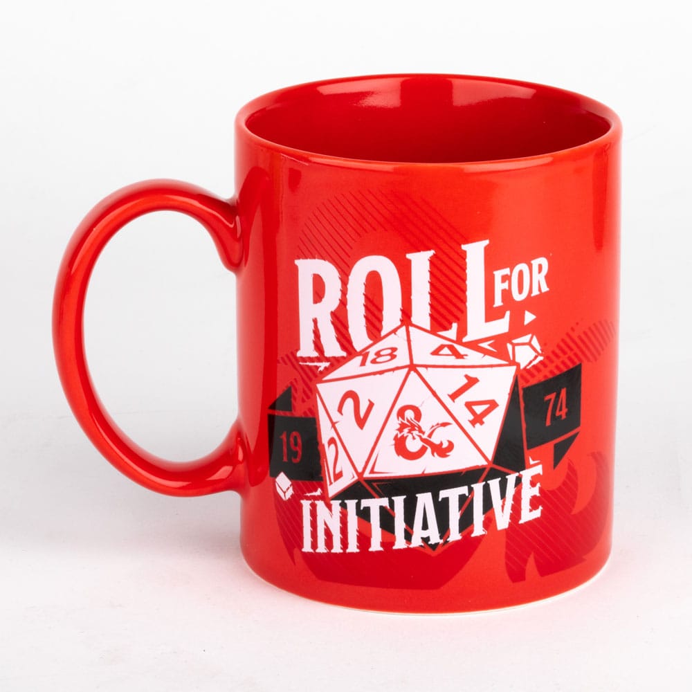 Mug Donjon & Dragons "Roll for Initiative" vue de devant