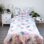 Stitch linge de lit feuilles