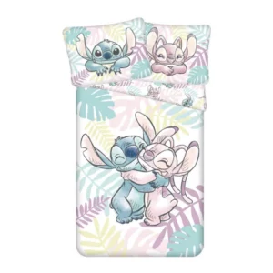 Stitch linge de lit feuilles