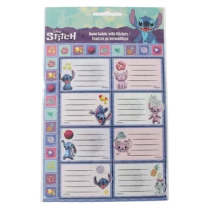 Stitch étiquettes cahiers + autocollants