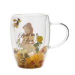 DISNEY PRINCESSES - Belle - Verre avec Fleurs Sèchées - 300ml – Image 4