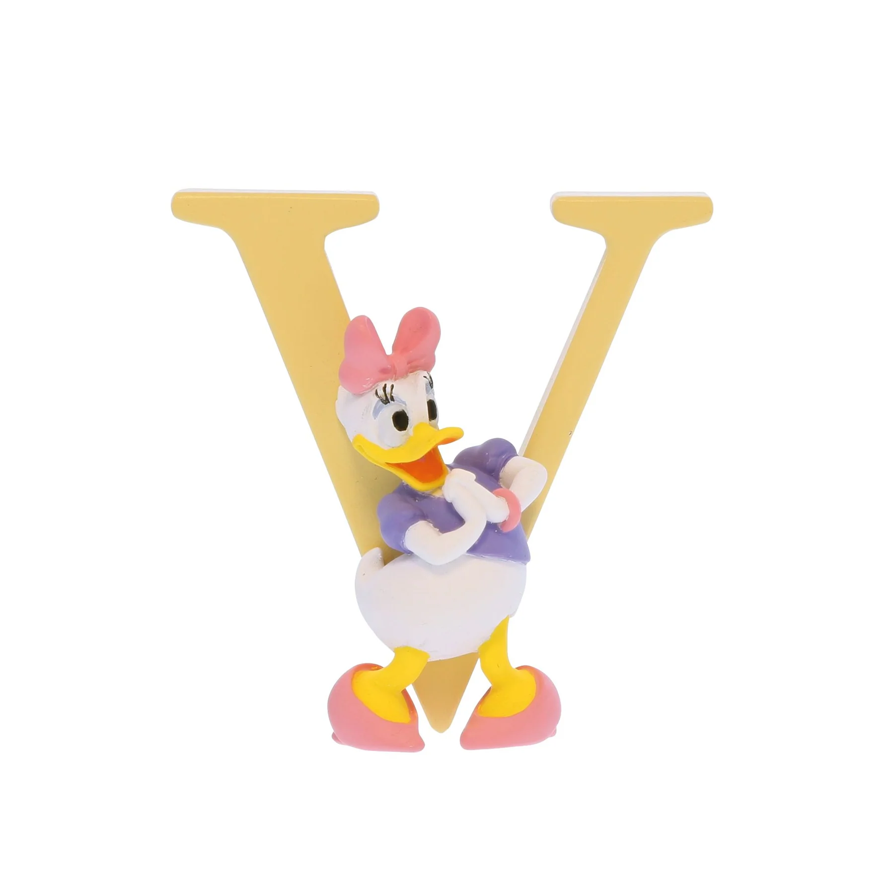 A32572_Lettre_V Figurine Daisy Duck Lettre 'V' - Disney Showcase – Image 1