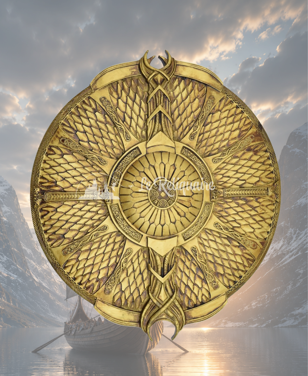 GOW - Kratos - Guardian Shield 1 Réplique décorative inspirée de Kratos - Bouclier du Gardien - God Of War – Image 1