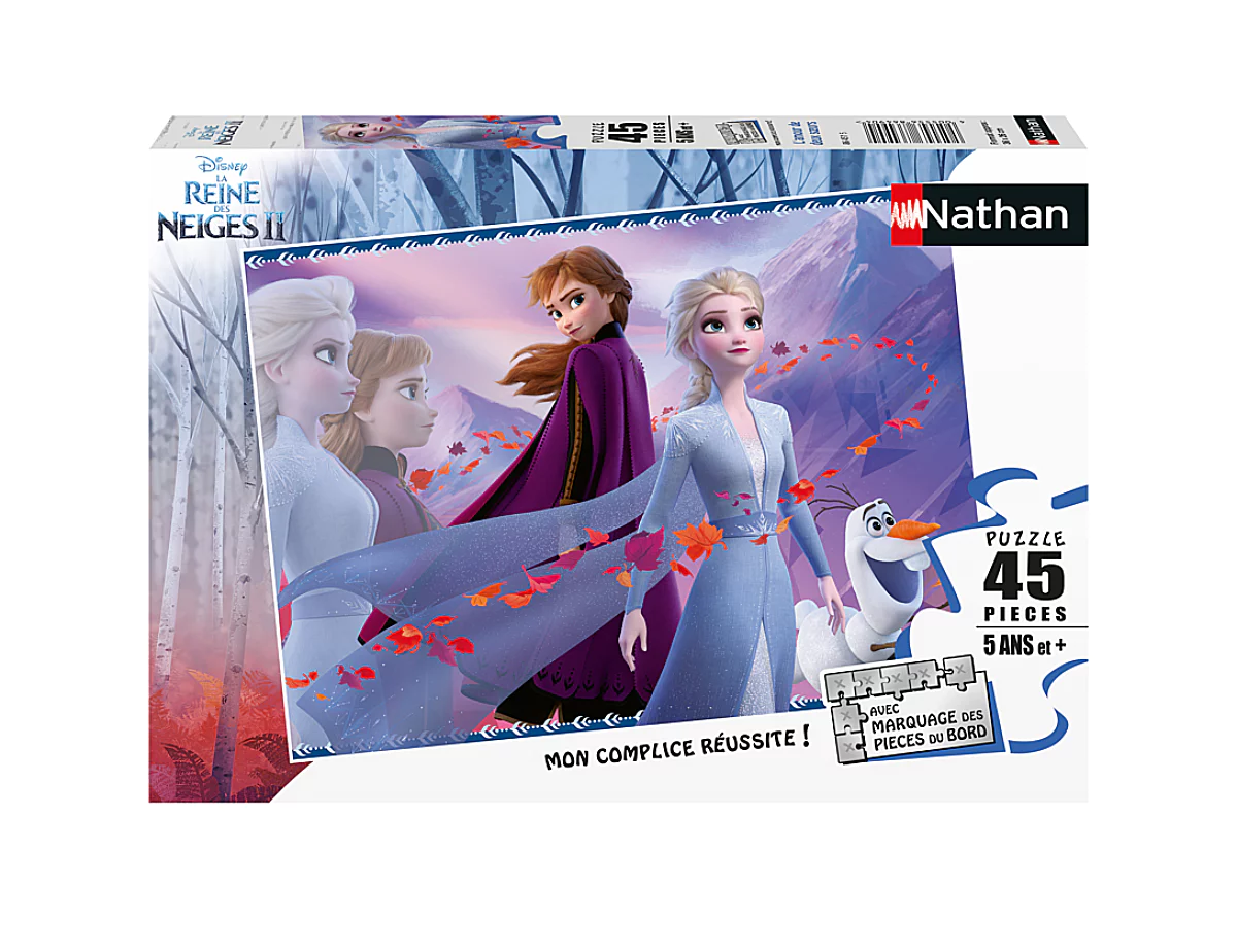4005556864904_1 Puzzles 45p Nathan - La Reine des neiges – Image 1