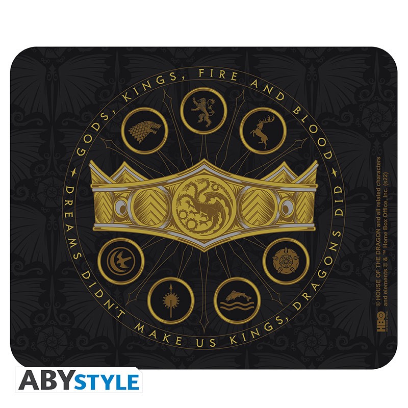 GOT - tapis -souris -house - dragon