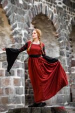 Robe Noble - Dorell - Rouge et noir – Image 5