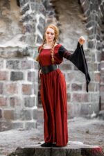Robe Noble - Dorell - Rouge et noir – Image 4