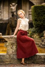 Jupe médiévale en coton lourd - Smilla - Différents coloris – Image 10
