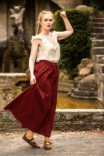 Jupe médiévale en coton lourd - Smilla - Différents coloris – Image 12